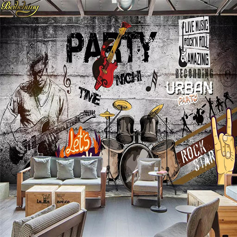 Custom Mural Wallpaper 3D Graf - đánh giá và giá Home Improvement Music