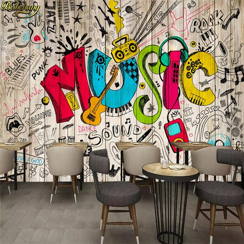 Custom Mural Wallpaper 3D Graf - đánh giá và giá Home Improvement Music