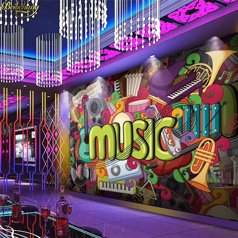 Custom Mural Wallpaper 3D Graf - đánh giá và giá Home Improvement Music
