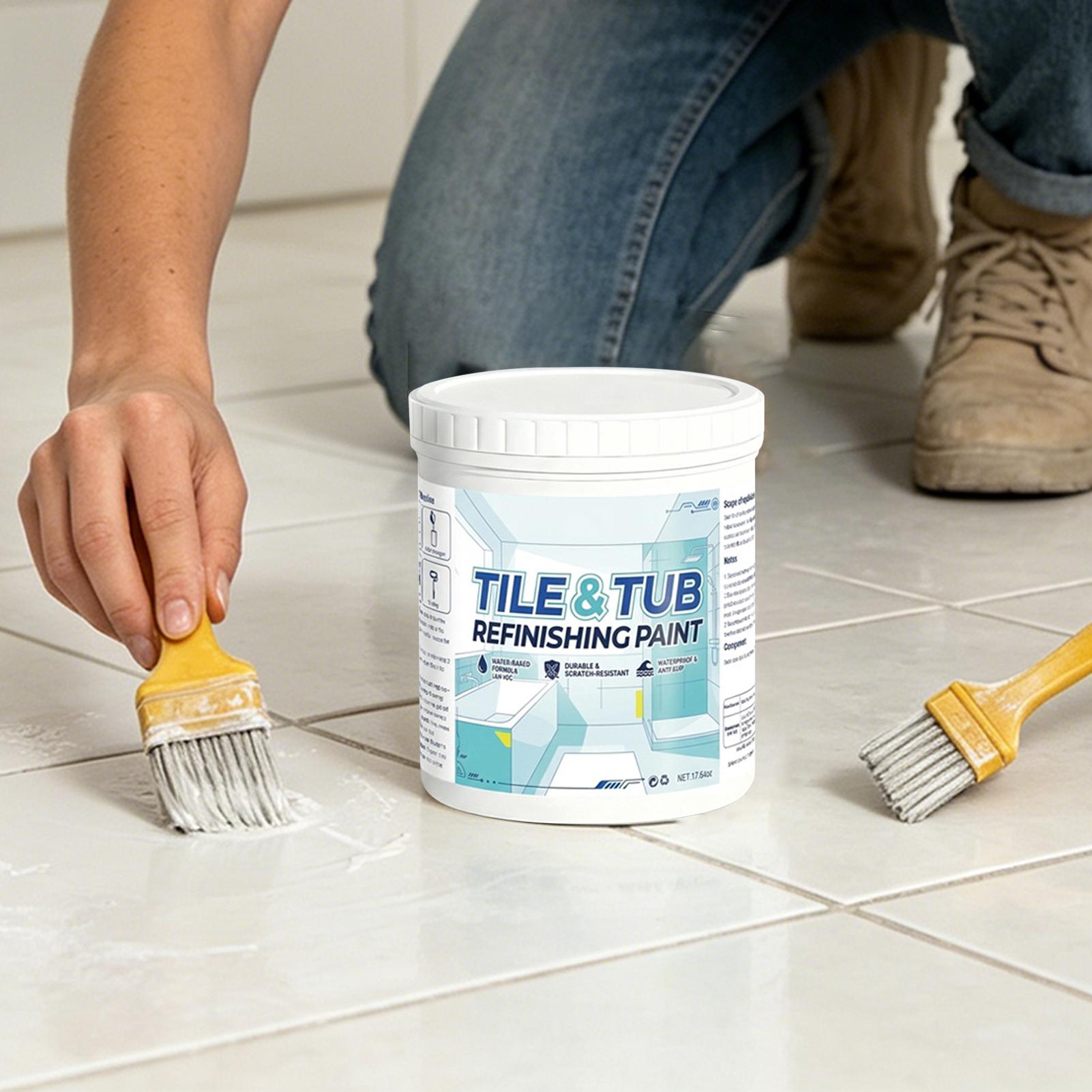 500g Tile Paint Semi Gloss Wat - đánh giá và giá Spray Paint Primer