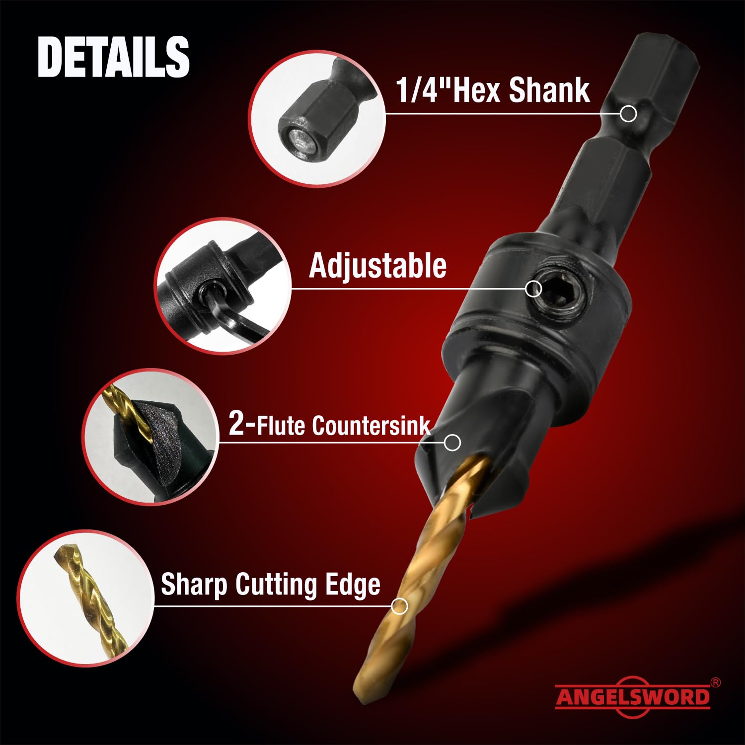 13 PCS Countersink Drill Bit S - đánh giá và giá Drill Bit Set