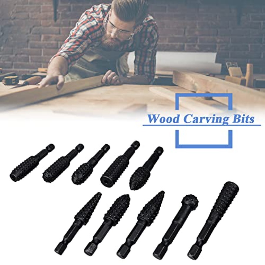 10 Pieces Rotary Burr Rasp Set - đánh giá và giá Drill Bit Set