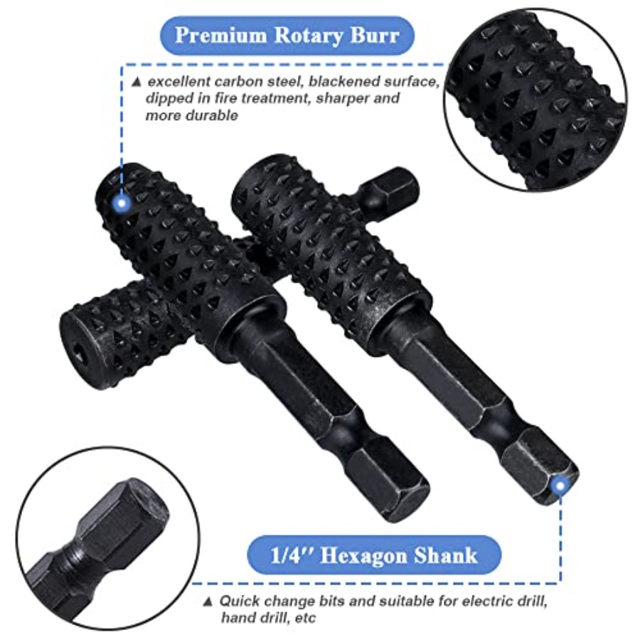 10 Pieces Rotary Burr Rasp Set - đánh giá và giá Drill Bit Set