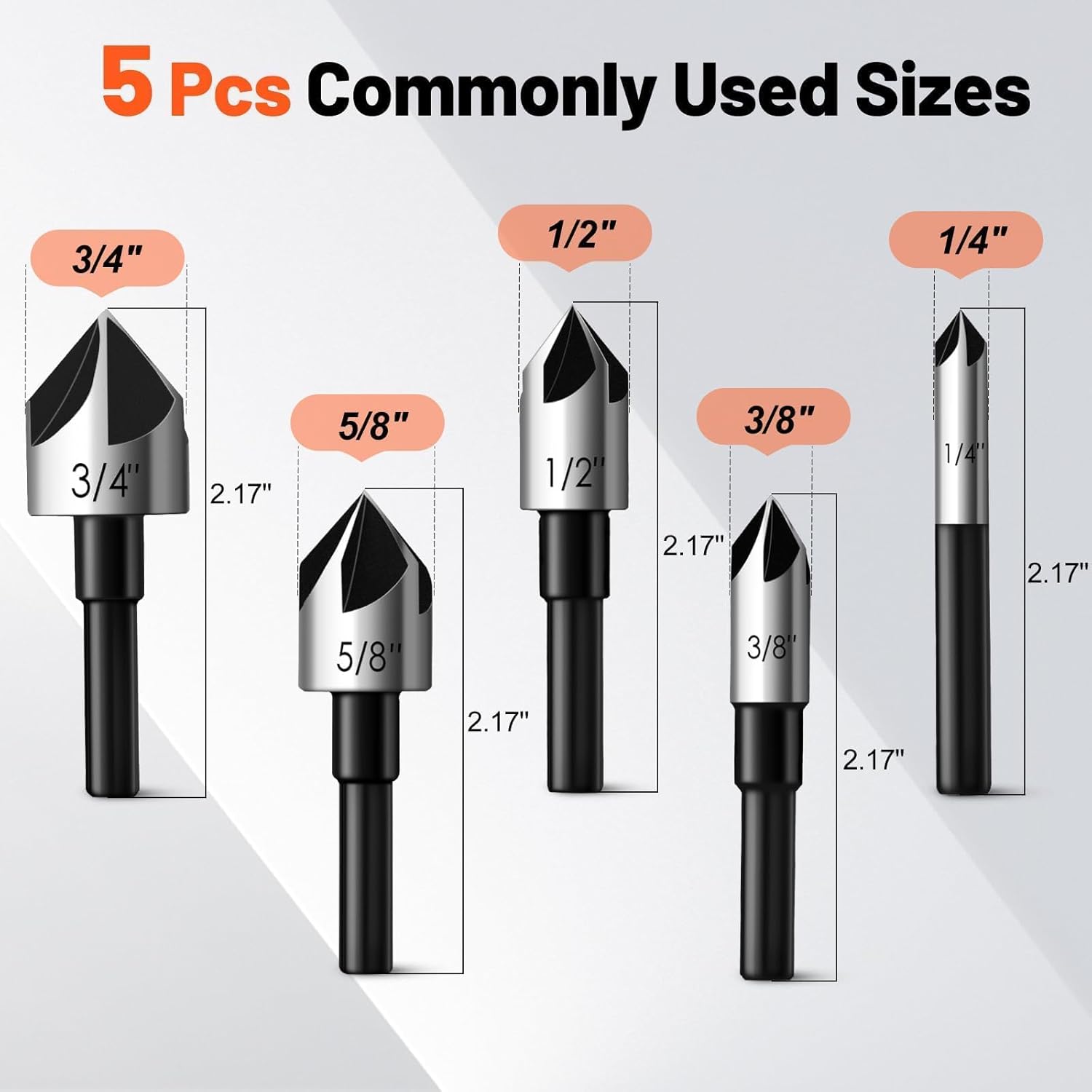 5 Pcs Countersink Drill Bit Se - đánh giá và giá Drill Bit Set