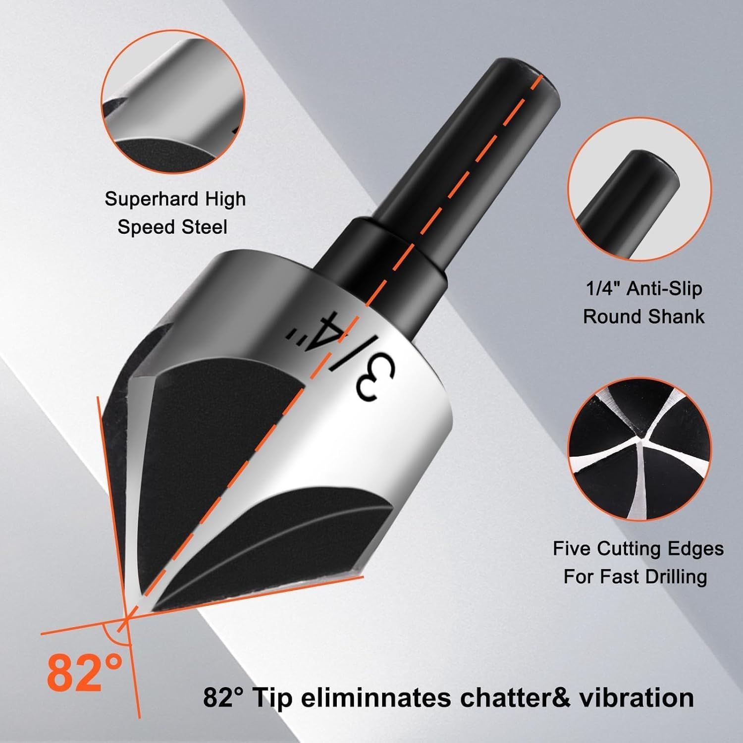 5 Pcs Countersink Drill Bit Se - đánh giá và giá Drill Bit Set