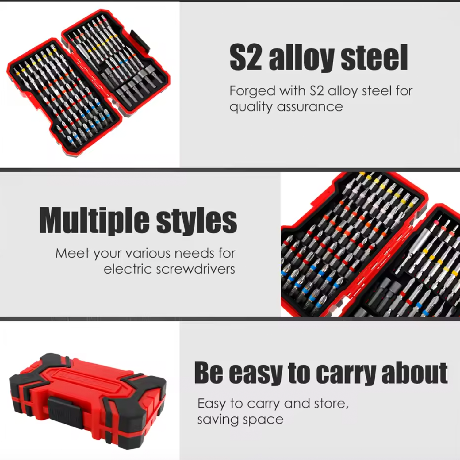 83Pcs Screwdriver Bit Set Impa - đánh giá và giá Drill Bit Set