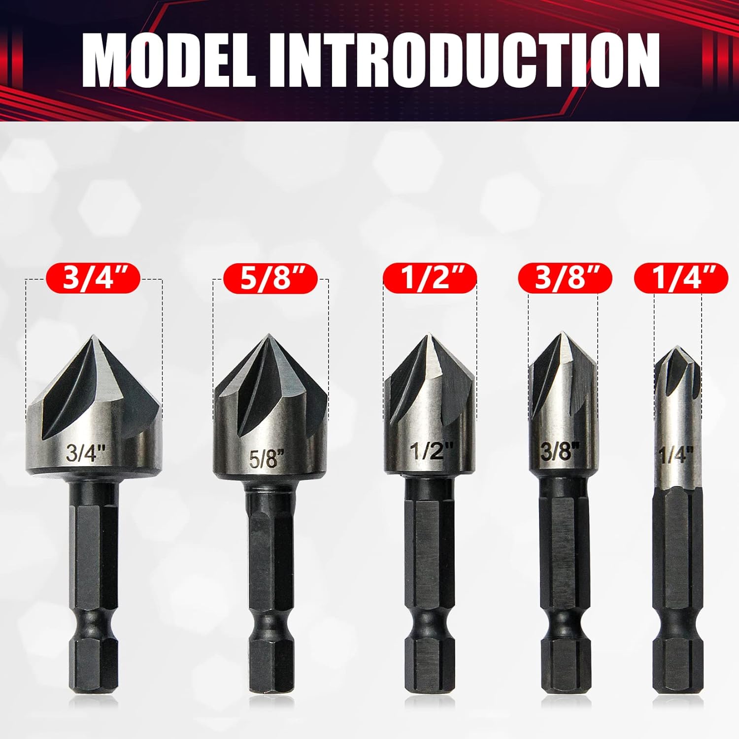 5 Pcs Countersink Drill Bit Se - đánh giá và giá Drill Bit Set