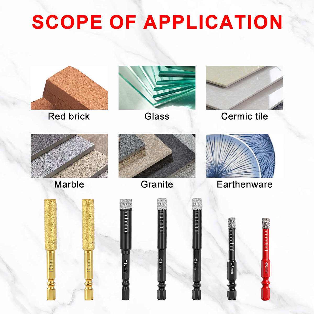 Brazed Dry Diamond Core Bits S - đánh giá và giá Drill Bit Set