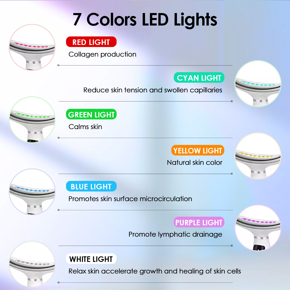 7 Colors LED Lights Face Neck  - đánh giá và giá Home Improvement Items