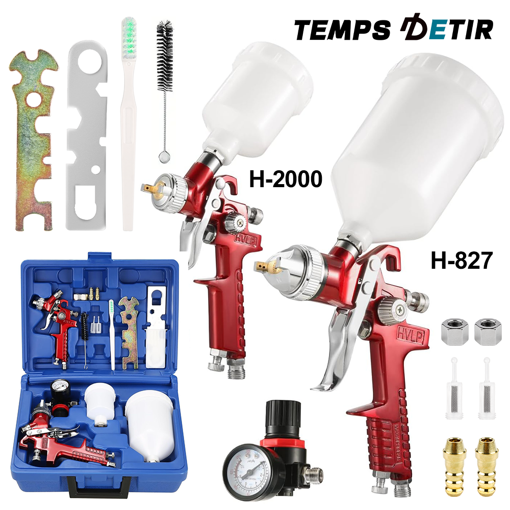 HVLP Car Spray Gun Set 0.8mm/1 - đánh giá và giá Spray Paint Primer