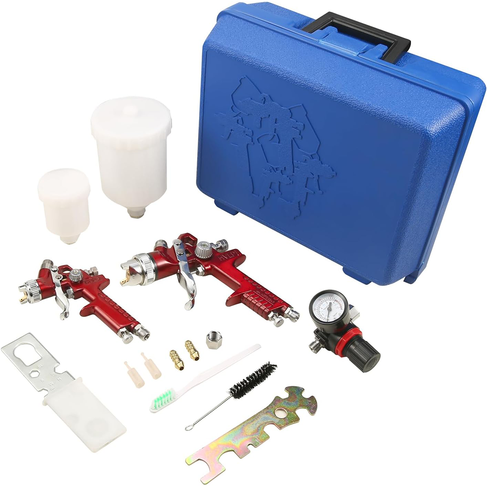 HVLP Car Spray Gun Set 0.8mm/1 - đánh giá và giá Spray Paint Primer