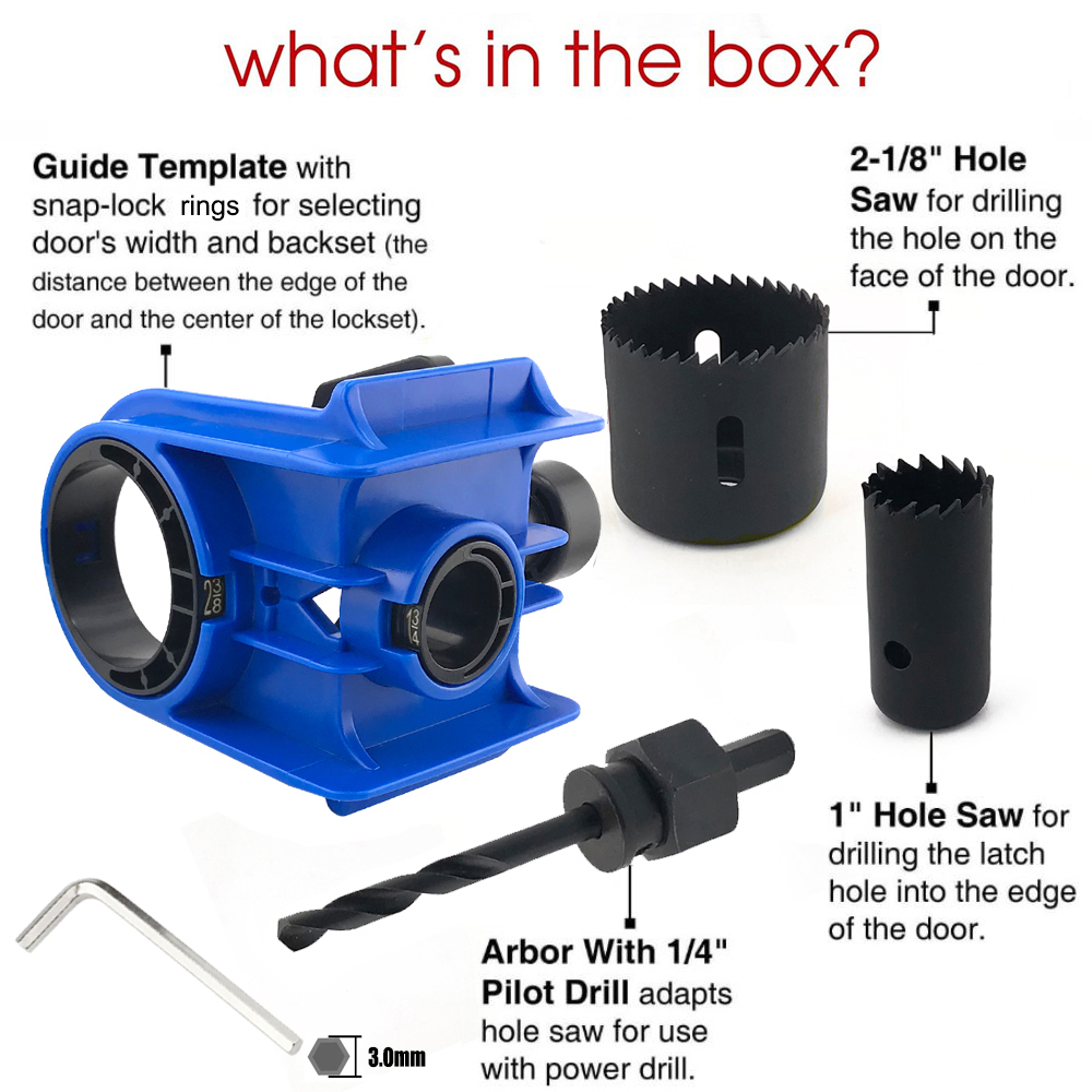 Door Lock Installation Kit, Wo - đánh giá và giá Home Improvement Items