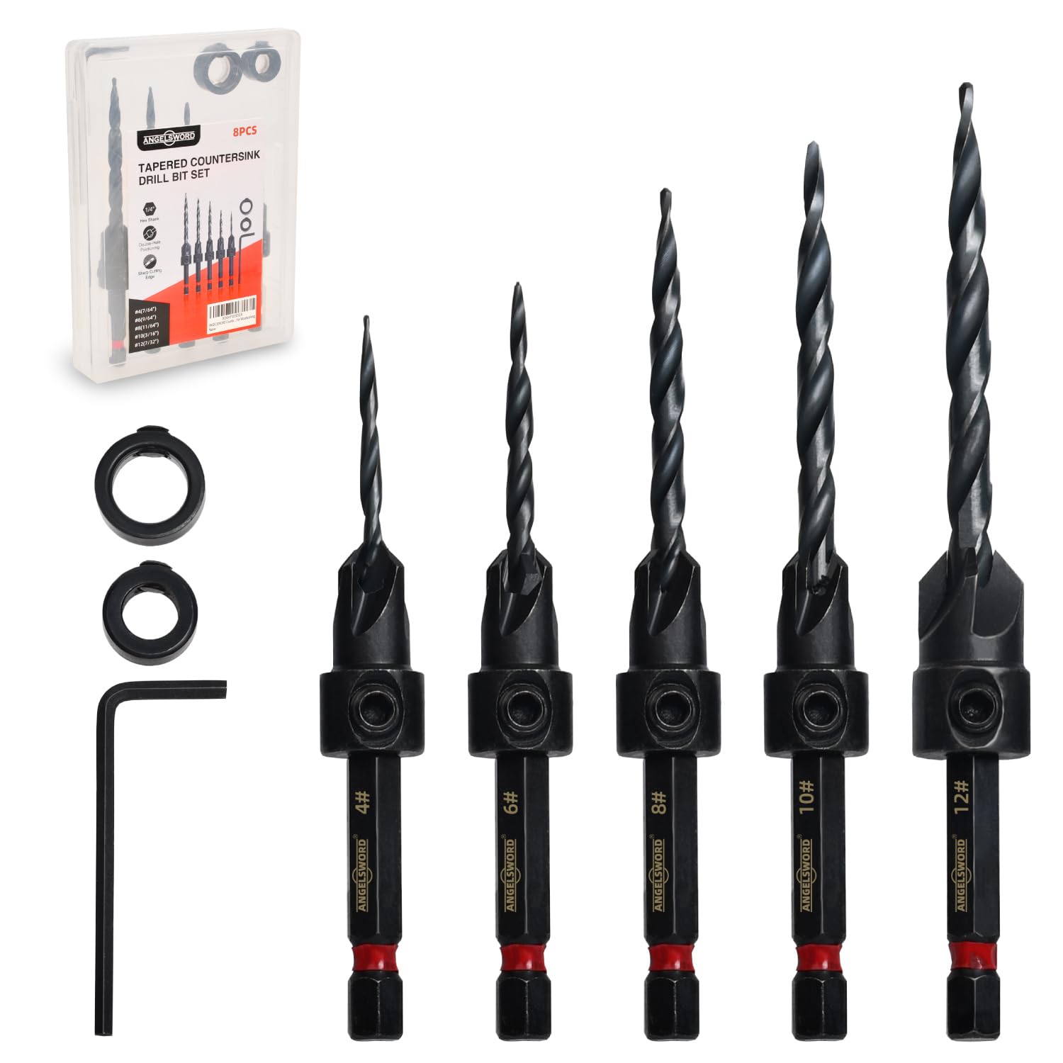 8PCS Countersink Drill Bit Set - đánh giá và giá Drill Bit Set