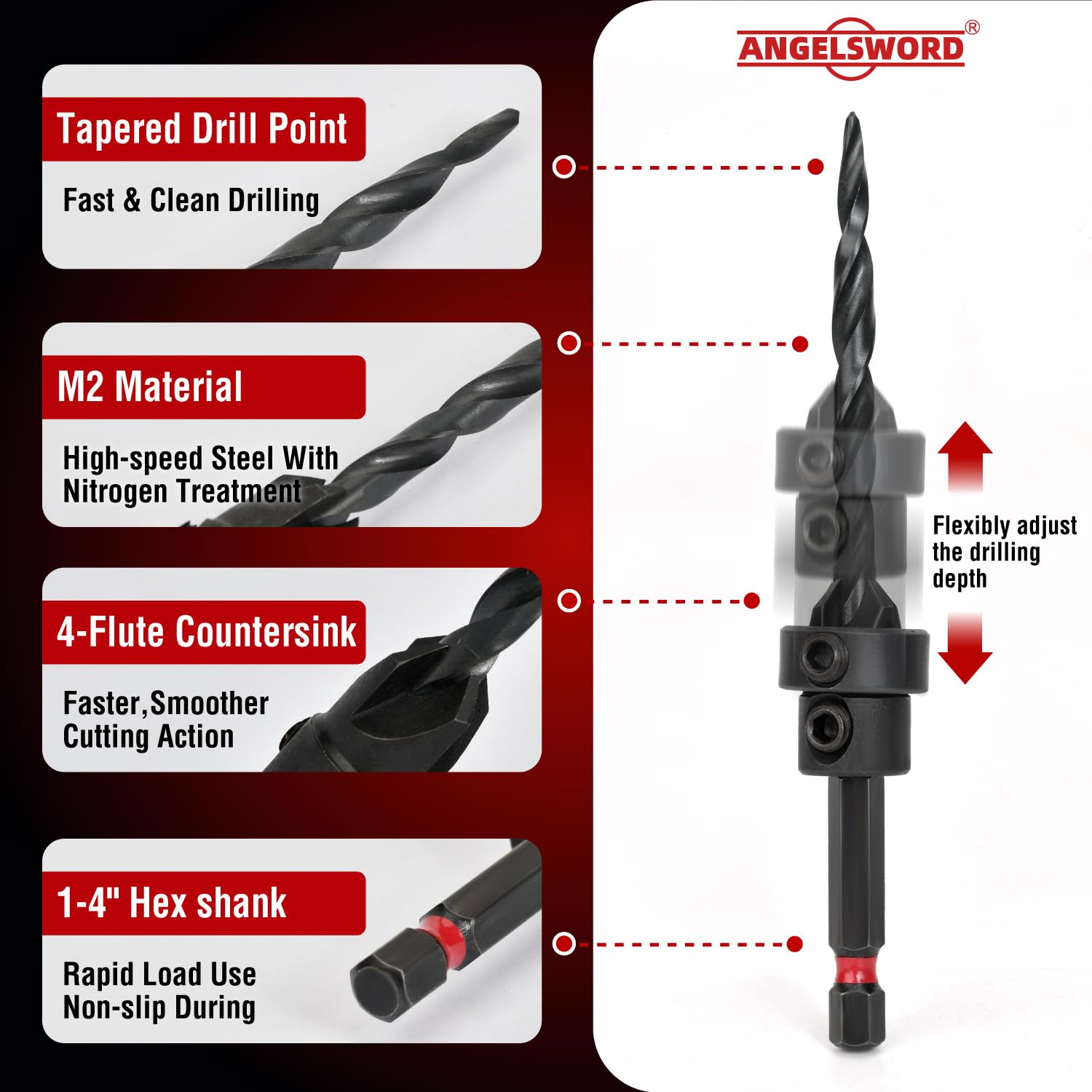 8PCS Countersink Drill Bit Set - đánh giá và giá Drill Bit Set