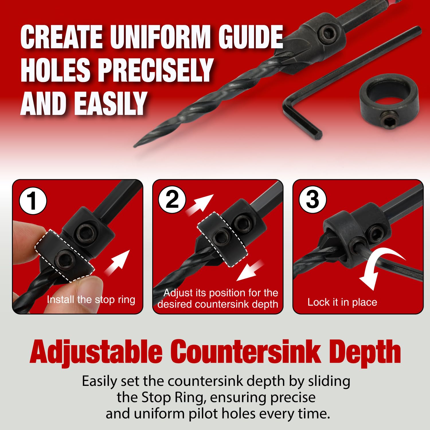 8PCS Countersink Drill Bit Set - đánh giá và giá Drill Bit Set