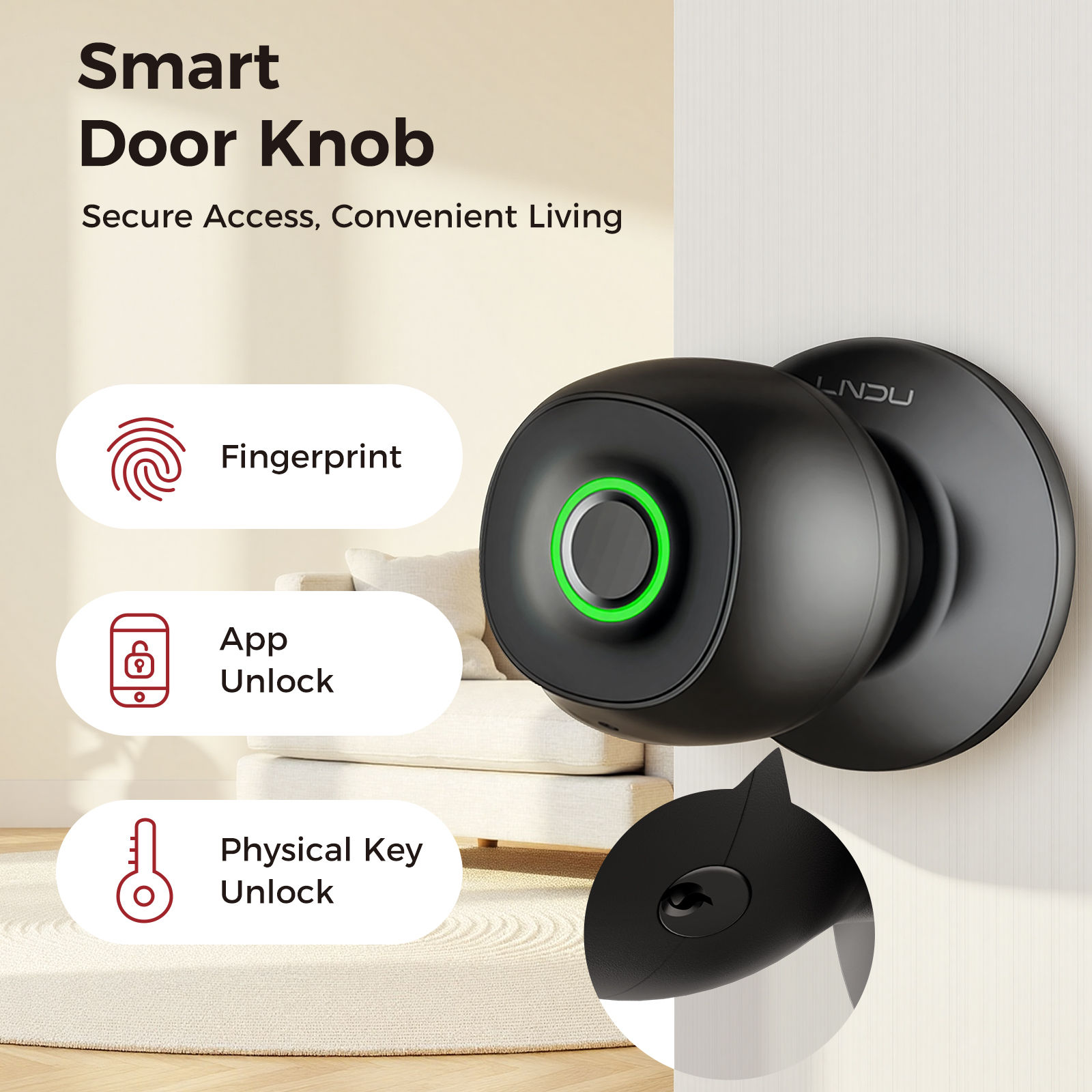 Fingerprint Door Lock Smart Ke - đánh giá và giá Door Knob Replacement